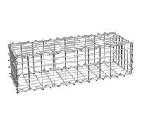 TecTake Gabion Baskets - Garden Mesh Wire Cages, Galvanised Steel - Outdoor Stone Basket Spiral Planter, Retaining Wall, Gabion Seat, Table - Privacy Screen Decorative