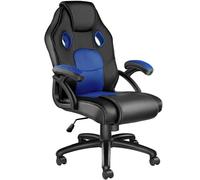 tectake Gaming Chair Mike in Blue TECTAKE Blue
