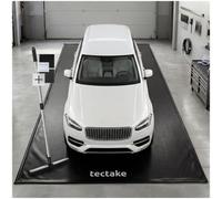 Tectake Garage Floor Mat Non-Slip, Waterproof, With Scraper L - Black