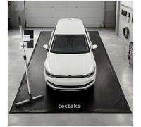 Tectake Garage Floor Mat Non-Slip, Waterproof, With Scraper S - Black