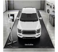 Tectake Garage Floor Mat Non-Slip, Waterproof, With Scraper Xl - Black