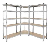 Tectake Gustav 15 Shelf Adjustable Garage Shelving Unit