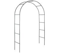 Tectake Garden Arch - Steel Rose Arch, 140 X 40 X 240 Cm - Green