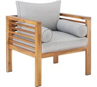 tectake Garden Chair Boka in Brown | Size: 1 Seater TECTAKE Brown 1 Seater