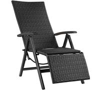 tectake Garden Chair Brisbane in Black | Size: 1 Seater TECTAKE Black 1 Seater