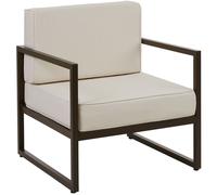 tectake Garden Chair Comosa in Brown | Size: 1 Seater TECTAKE Brown 1 Seater