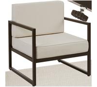 tectake Garden Chair Comosa in Brown | Size: 1 Seater TECTAKE Brown 1 Seater