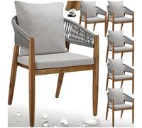 tectake Garden Chair Manacor in Beige | Size: 6 Person TECTAKE Beige 6 Person