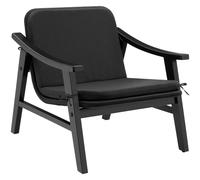 tectake Garden Chair Treviso in Black | Size: 1 Seater TECTAKE Black 1 Seater