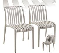 tectake Garden Chairs Alcudia in Taupe | Size: 2 Seater TECTAKE Taupe 2 Seater