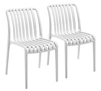 tectake Garden Chairs Alcudia in Cream | Size: 2 Seater TECTAKE Cream 2 Seater