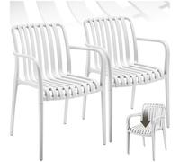 tectake Garden Chairs Alcudia in Cream | Size: 2 Seater TECTAKE Cream 2 Seater