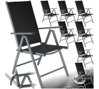 Metal Garden Armchair Folding Low Portable Camping Beach Chair x8