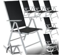 Metal Garden Armchair Folding Low Portable Camping Beach Chair x6