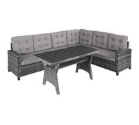 tectake Garden Furniture Set Catania in Grey | Size: Large TECTAKE Grey Large