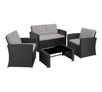 tectake Garden Furniture Set Jesolo | Size: 4 Person TECTAKE Multicolor 4 Person