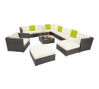 tectake Garden Furniture Set Las Vegas in Grey | Size: 2XL TECTAKE Grey 2XL