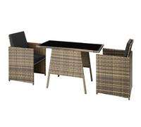 tectake Garden Furniture Set Lausanne in Natural | Size: 2 Seater TECTAKE Natural 2 Seater