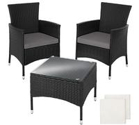 Rattan garden furniture set Lucerne | 2 chairs, 1 table | Outdoor Bistro Group
