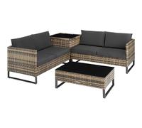 Tectake Garden Rattan Furniture Set Ostuni - Cream, Cream