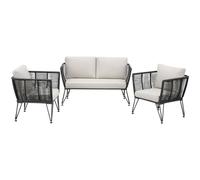 Garden Chairs Sofa Lounge Set Outdoor Furniture Rattan Couch Thick Cushions