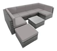tectake Garden Furniture Venice in Grey | Size: Large TECTAKE Grey Large