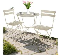 Tectake Bistro Set Frieda - Foldable, For 2 People, Table And Chairs, Brown