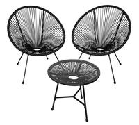 Santana Bistro Set - Black