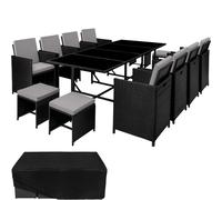 tectake Garden Table & Chairs Palma in Bronze | Size: 3XL TECTAKE Bronze 3XL