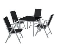 Garden Table and Chairs Patio Set Outdoor Dining Metal Aluminium Furniture