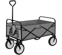 Garden Trolley Cart Trailer Foldable Folding Pull Along Beach Wagon Hand Truck