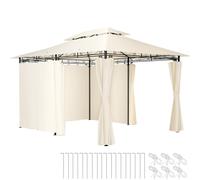Gazebo 3x4m Marquee Tent Side Panels Curtains UV Resistant Shelter Parasol New