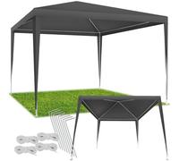 tectake Gazebo Farah- water resistant, plug-in system, 3x3m - Grey, Grey