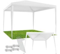 tectake Gazebo Farah- water resistant, plug-in system, 3x3m - White, White