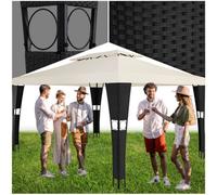 Gazebo Mona 3x4m rattan - garden gazebo, camping gazebo, party gazebo