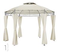 tectake Gazebo Siana in Cream | Size: Large TECTAKE Cream Large
