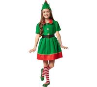 tectake Girl's Eager Elf Costume | Size: 11-12 Years TECTAKE Multicolor 11-12 Years