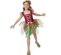 tectake Girl's Forest Elf Costume | Size: 9-10 Years TECTAKE Multicolor 9-10 Years