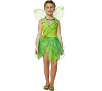 tectake Girl's Forest Fairy Costume in Green | Size: 5-6 Years TECTAKE Green 5-6 Years