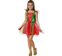 tectake Girl's Forest Princess Costume | Size: 5-6 Years TECTAKE Multicolor 5-6 Years