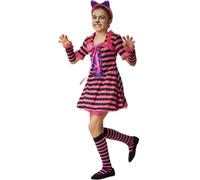 tectake Girl's Gallant Cheshire Cat Costume | Size: 7-8 Years TECTAKE Multicolor 7-8 Years