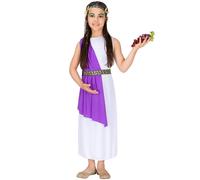 tectake Girl's Greek Goddess Athena Costume in White | Size: 10-12 Years TECTAKE White 10-12 Years