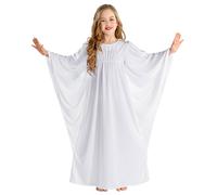 tectake Girl's Heavenly Little Angel Costume in White | Size: 8-10 Years TECTAKE White 8-10 Years