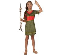 tectake Girl's Little Mohican Costume | Size: 9-10 Years TECTAKE Multicolor 9-10 Years