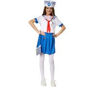 tectake Girl's Marine Costume | Size: 11-12 Years TECTAKE Multicolor 11-12 Years