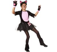 tectake Girl's Pink Kitten Costume | Size: 9-10 Years TECTAKE Multicolor 9-10 Years
