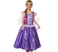 tectake Girl's Princess Lavendela Costume in Purple | Size: 9-10 Years TECTAKE Purple 9-10 Years