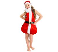 tectake Girl's Sweet Christmas Darling Costume | Size: 10-12 Years TECTAKE Multicolor 10-12 Years