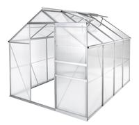 tectake Greenhouse Aluminum in Clear | Size: Large TECTAKE Clear Large