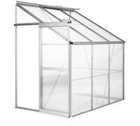 tectake Greenhouse Aluminum in Clear | Size: Large TECTAKE Clear Large